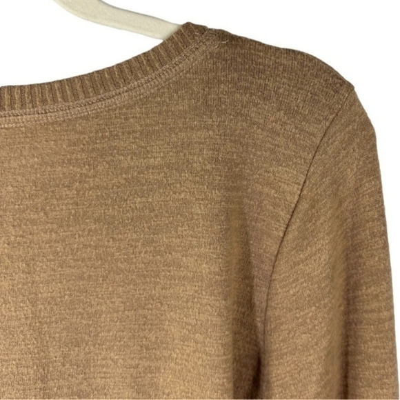 Abercrombie & Fitch Soft A&F Cozy Thong Bodysuit Wrap Tan Nude Neutral Women's S - Picture 4 of 9